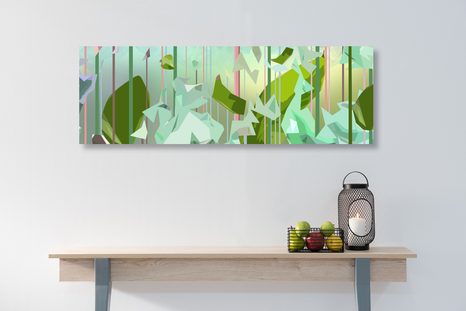 SLIKA ABSTRAKTNI LIST IZ RAJA - SLIKE DREVESA IN LISTI - SLIKE