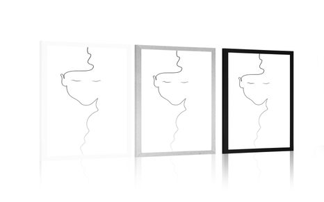 PLAKÁT ŽENA V MINIMALISTICKÉM PROVEDENÍ - MOTIVY Z NAŠÍ DÍLNY - PLAKÁTY