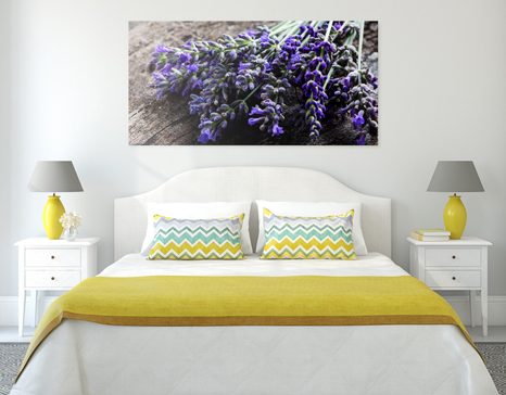 CANVAS PRINT LAVENDER BOUQUET - PICTURES FLOWERS - PICTURES
