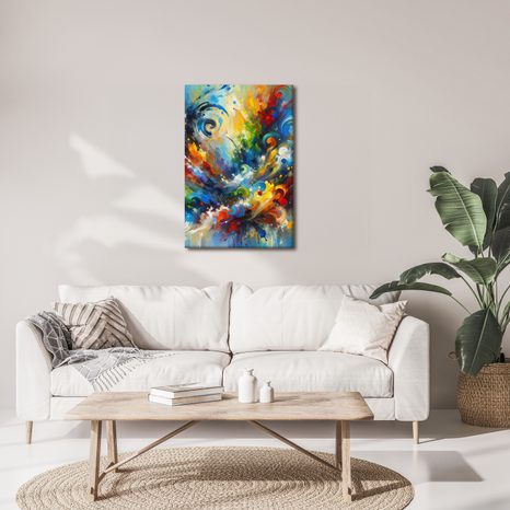 OBRAZ VÍR ENERGIE A BAREV - ABSTRAKTNÍ OBRAZY - OBRAZY