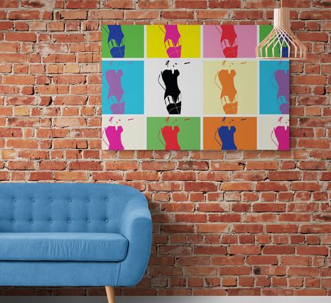 WANDBILD SCHÖNHEIT EINER FRAU ALS POP-ART - POP-ART-BILDER - BILDER