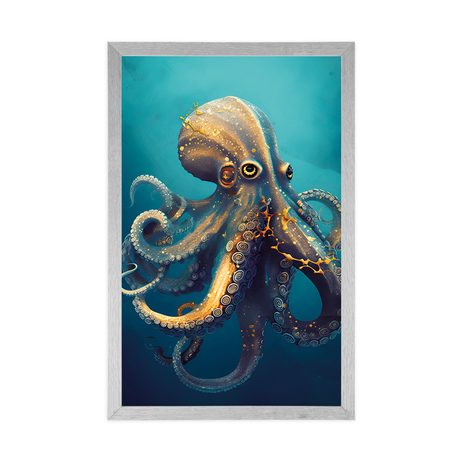 POSZTER KÉK-ARANY POLIP. - ÁLLATVILÁG URALKODÓI - POSZTEREK