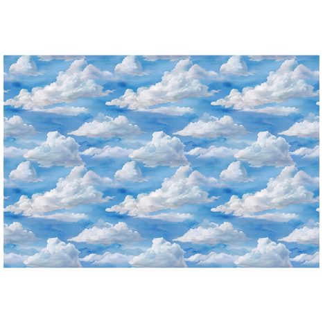 FOTOTAPETA NADÝCHANÉ BIELE MRAKY NA MODREJ - VZOROVANÉ TAPETY - TAPETY