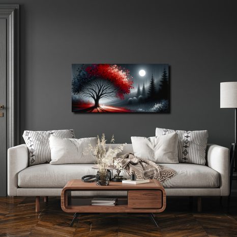 OBRAZ MAGICKÁ NOC A STROM ŽIVOTA - OBRAZY STROMY ŽIVOTA - OBRAZY