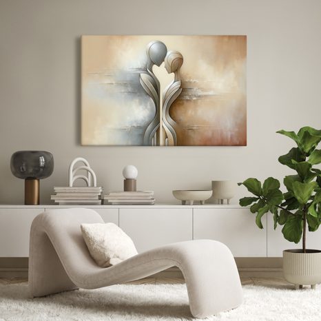 CANVAS SCHILDERIJ VERBINDING VAN TWEE ZIELEN - SCHILDERIJEN - MEGA UITVERKOOP TOT 70% 🔥