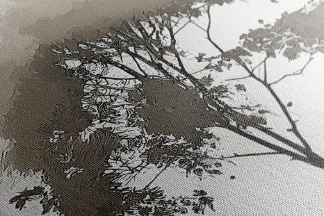 OBRAZ MINIMALISTICKÝ LISTNATÝ STROM (2) - PICTURES - 🔥 TOTAL SALE 🔥