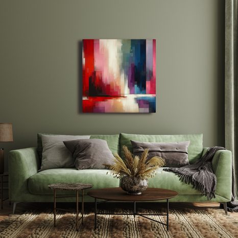 OBRAZ DYNAMIKA BAREVNÝCH VERTIKÁL - OBRAZY ABSTRAKTNÍ TVARY - OBRAZY