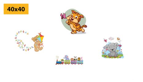 SET OBRAZŮ BAREVNÁ ZVÍŘÁTKA - SESTAVY OBRAZŮ - OBRAZY