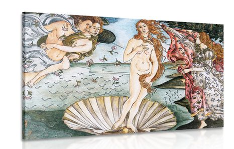 CANVAS PRINT REPRODUCTION OF BIRTH OF VENUS - SANDRO BOTTICELLI - PICTURES OF PEOPLE - PICTURES