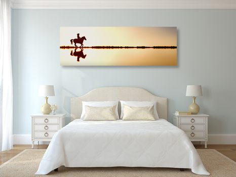 SLIKA JEZDEC NA KONJU - SLIKE ŽIVALI - SLIKE