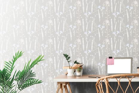 CARTA DA PARATI – PRATO FIORITO BELLISSIMO - CARTA DA PARATI CON FIORI - CARTA DA PARATI