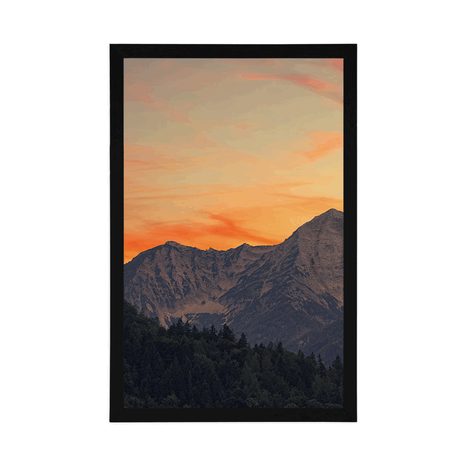 PLAKÁT ZÁPAD SLUNCE NA HORÁCH - PŘÍRODA - PLAKÁTY