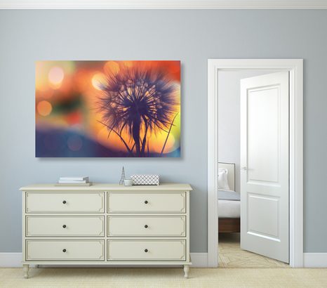 КАРТИНА НА ПЛАТНО – СИЯЕЩО ГЛУХАРЧЕ - КАРТИНИ С ЦВЕТЯ - КАРТИНИ