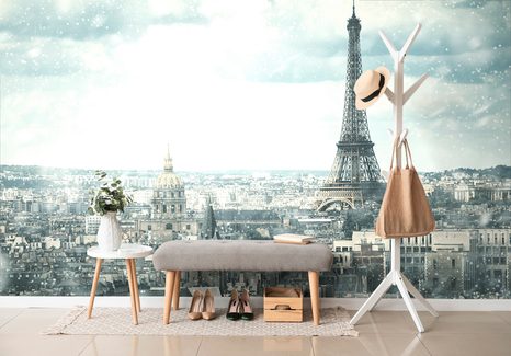 CARTA DA PARATI – PARIGI INVERNALE - CARTA DA PARATI CITTÀ - CARTA DA PARATI