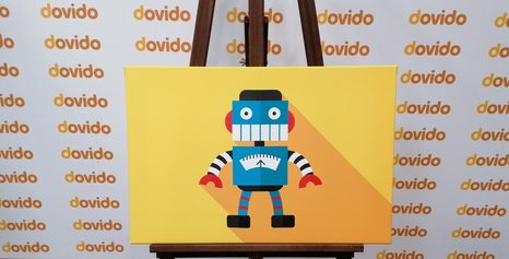OBRAZ VESELÝ ROBOT - DĚTSKÉ OBRAZY - OBRAZY