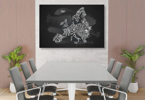 QUADRO IN SUGHERO – MAPPA DELL'EUROPA MODERNA - QUADRI SU SUGHERO - STAMPE E QUADRI