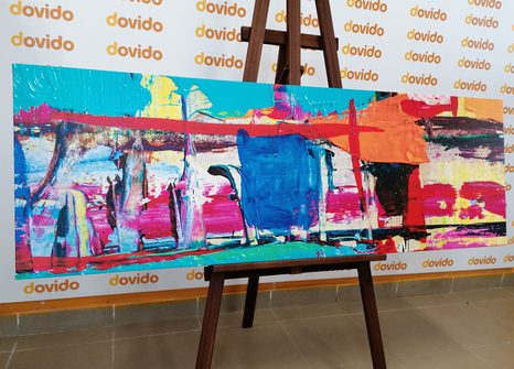 OBRAZ DZIEŁO ABSTRAKCYJNE - OBRAZY ABSTRAKCYJNE - OBRAZY