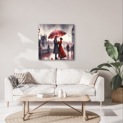 OBRAZ LÁSKA V DEŠTI - OBRAZY LÁSKA - OBRAZY