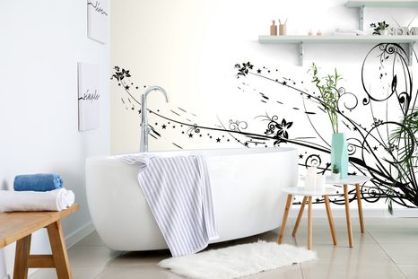 SAMOLEPÍCÍ TAPETA S MOTIVEM KVĚTIN - SAMOLEPÍCÍ TAPETY - TAPETY