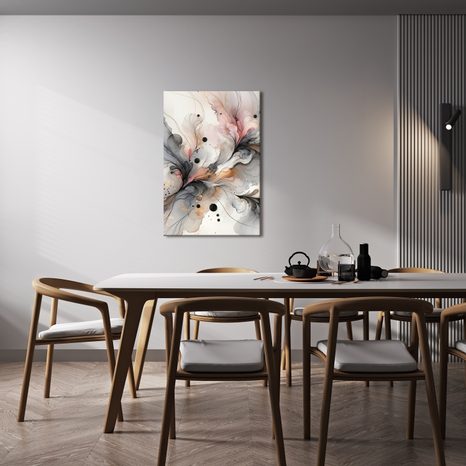 WANDBILD DYNAMIK IN ZARTEN TÖNEN - WANDBILDER ABSTRAKTE FORMEN - BILDER