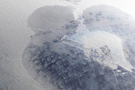 OBRAZ ZAMILOVANÝ PÁR POD IMELOM - OBRAZY LÁSKA - OBRAZY