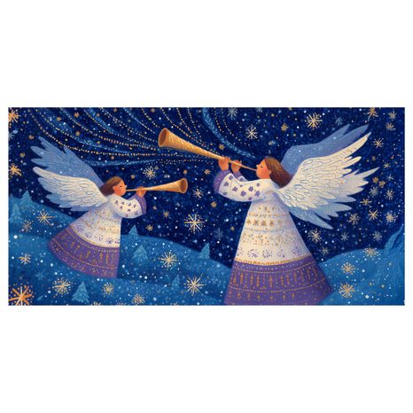 OBRAZ SVÁTEČNÍ ANDĚLSKÁ MELODIE - VÁNOČNÍ A ZIMNÍ OBRAZY - OBRAZY