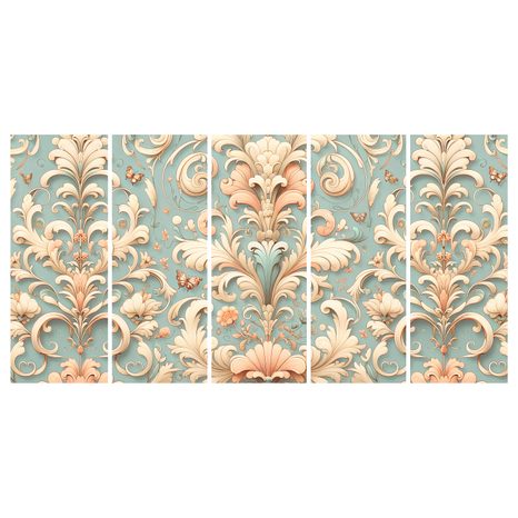 5-DÍLNÝ OBRAZ VINTAGE ORNAMENTY - OBRAZY ABSTRAKTNÍ TVARY - OBRAZY