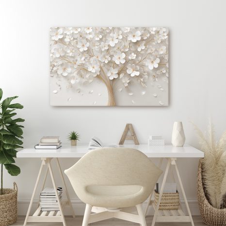 OBRAZ JEMNÝ KVĚTINOVÝ STROM ŽIVOTA - OBRAZY STROM ŽIVOTA - OBRAZY
