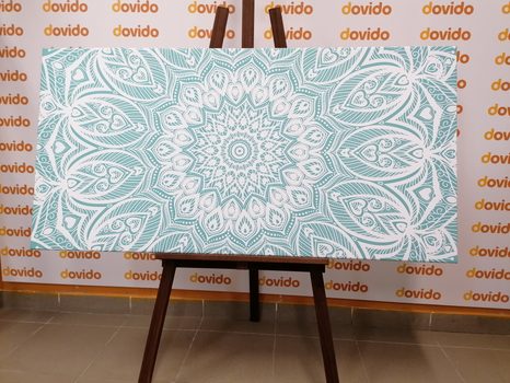 KÉP MANDALA HARMÓNIA KÉK ALAPON - FENG SHUI KÉPEK - KÉPEK