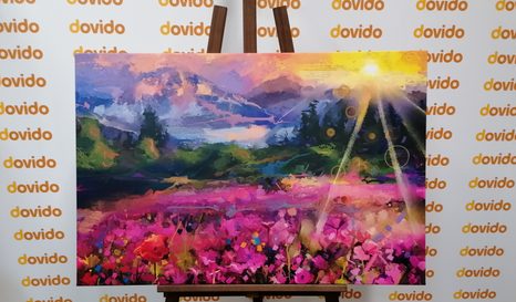 SLIKA ŠARENI PEJZAŽ - ULJE NA PLATNU - SLIKE PRIRODE I KRAJOLIKA - SLIKE