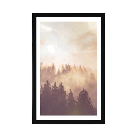 POSTER – NEBBIA SOPRA LA FORESTA - NATURA - POSTER