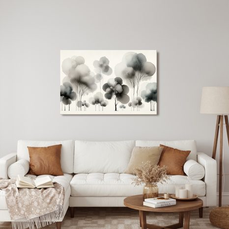 OBRAZ JEMNÝ STROM ŽIVOTA V MLZE - OBRAZY STROMY ŽIVOTA - OBRAZY