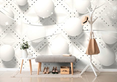 TAPETA LUXUS V ČERNOBÍLÉM PROVEDENÍ - ČERNOBÍLÉ TAPETY - TAPETY