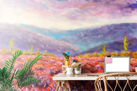 SELBSTKLEBENDE TAPETE MÄDCHEN IM GELBEN KLEID - SELBSTKLEBENDE TAPETEN - TAPETEN