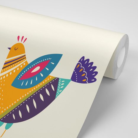 TAPETA PŘÍRODA V LIDOVÉM NÁDECHU - VINTAGE A RETRO TAPETY - TAPETY