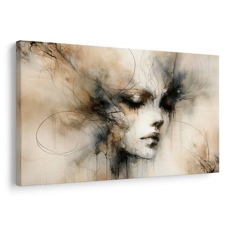 OBRAZ SNOVÁ TVÁŘ V MLZE - OBRAZY ŽENY - OBRAZY