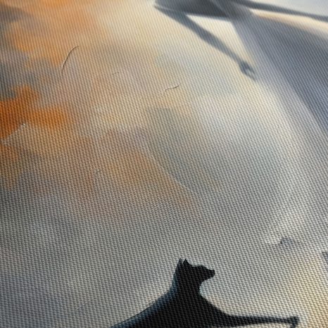 WANDBILD DAME IM NEBLIGEN LICHT - WANDBILDER FRAUEN - BILDER