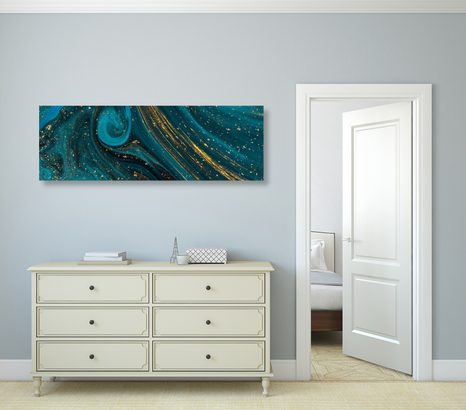 TABLOU ABSTRACT DE SMARALD - TABLOURI ABSTRACTE - TABLOURI