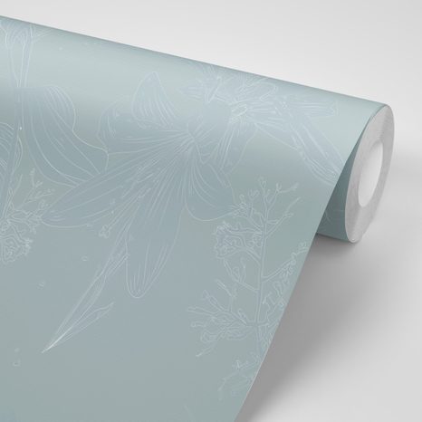 CARTA DA PARATI – GIGLIO DELICATO - CARTA DA PARATI CON FIORI - CARTA DA PARATI