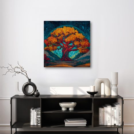 OBRAZ STROM ŽIVOTA POD HVĚZDAMI - OBRAZY STROMY ŽIVOTA - OBRAZY