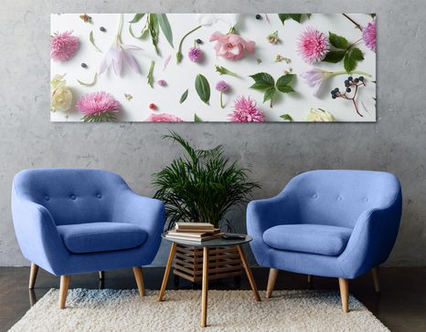 WANDBILD BEZAUBERNDES STILLLEBEN MIT BLUMEN - STILLLEBEN-BILDER - BILDER