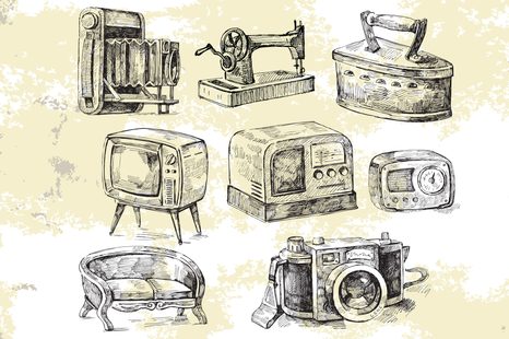 WANDBILD RETRO LEBEN - VINTAGE- UND RETRO-BILDER - BILDER