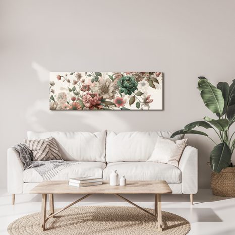 OBRAZ VINTAGE KVĚTINOVÝ MOTIV - OBRAZY KVĚTŮ - OBRAZY