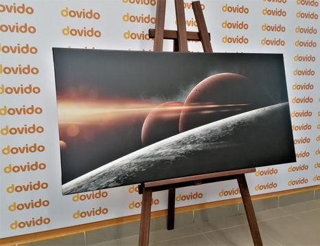 OBRAZ PLANÉTY V GALAXII - OBRAZY VESMÍRU A HVIEZD - OBRAZY