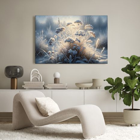 OBRAZ NÁMRAZA NA KVĚTINÁCH - OBRAZY KVĚTŮ - OBRAZY