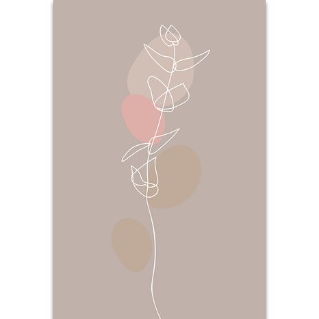 OBRAZ MINIMALISTICKÝ LIST NO4 - OBRAZY ABSTRAKTNÉ TVARY - OBRAZY