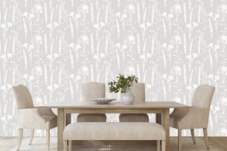 CARTA DA PARATI – PRATO FIORITO BELLISSIMO - CARTA DA PARATI CON FIORI - CARTA DA PARATI