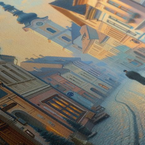 OBRAZ HISTORICKÁ MĚSTSKÁ ULICE - OBRAZY MĚSTA - OBRAZY