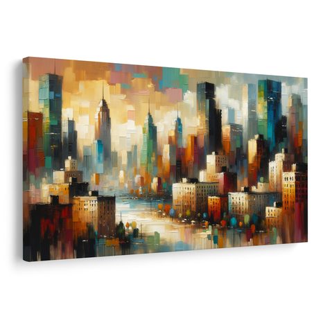 SLIKA MODERNA URBANA KRAJINA - SLIKE GRADOVA - SLIKE