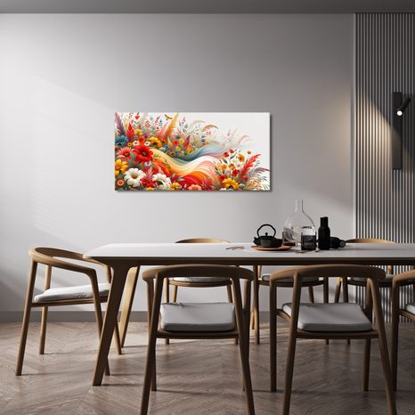 WANDBILD BLUMENWELLE - BILDER BLUMEN - BILDER